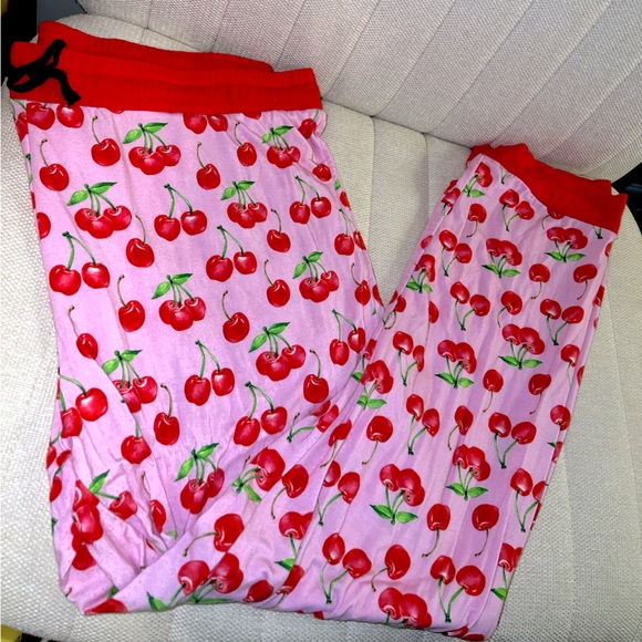 NWOT/EUC Lev Baby Mama Bamboo Lounge Pants in the CUTEST 🍒 PRINT Size XL - Picture 3 of 8